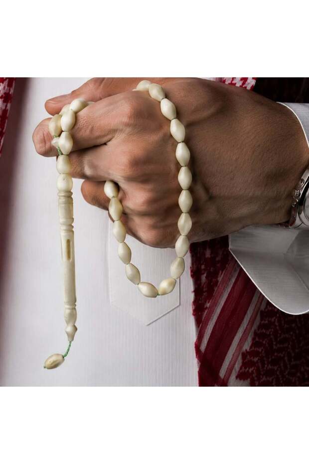 مسباح عظم جمل تمليكة 33 خرزة 7 ملي - 33