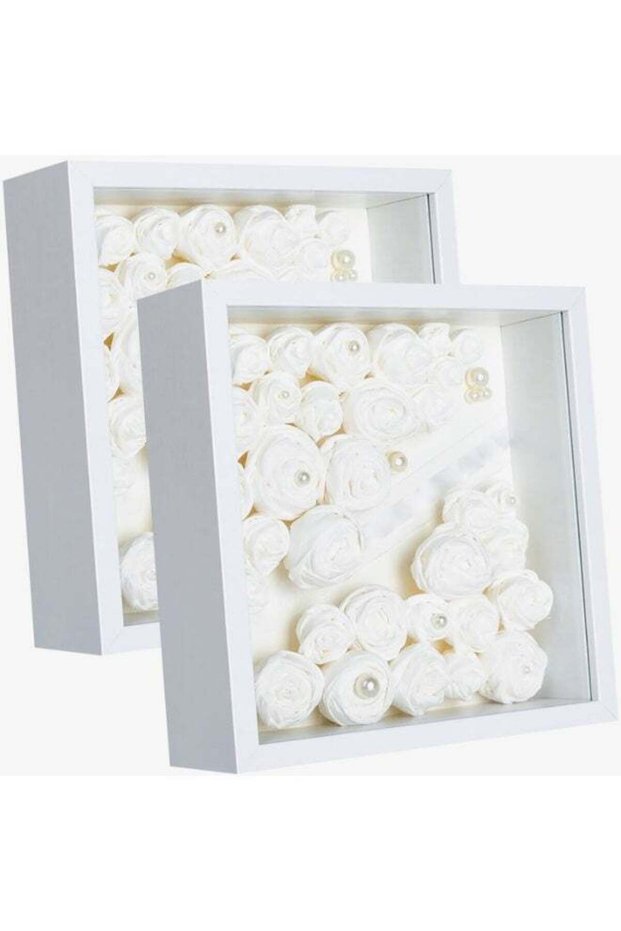 10x10'' Shadow Box Frame Display Case, 2 Pack Shadow Box Picture Frame, 3D Picture Frame Display Ca