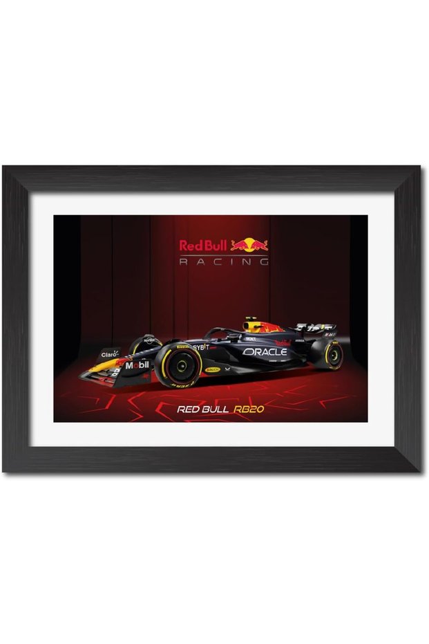 TenorArts Redbull RB20 F1 Racing Car 2024 edition Formula One Poster Framed Painting