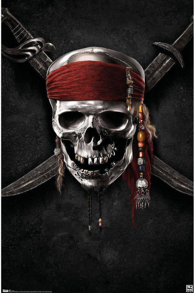 ALAYRA Pirates of The Carribbean 4 Teaser Wall Poster 22.375" x 34"