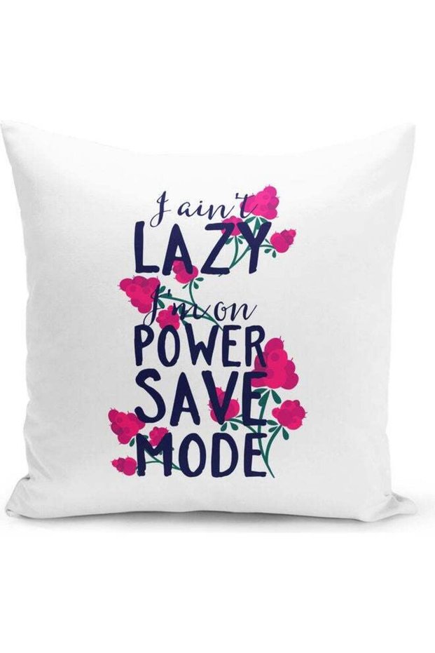 Funny Lazy Quote Decorative Pillow Multicolour