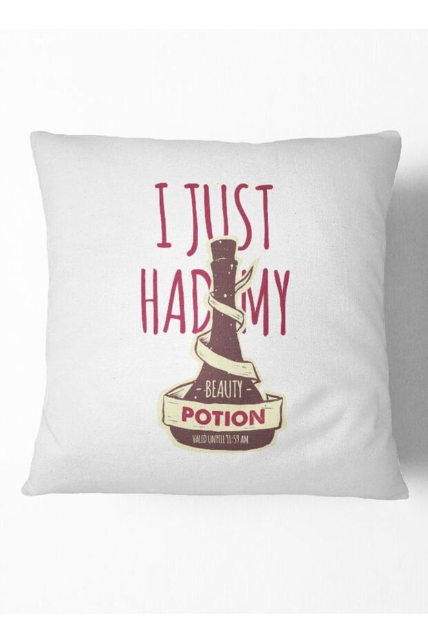 Beauty Potion Throw Pillow White 16 x 16inch