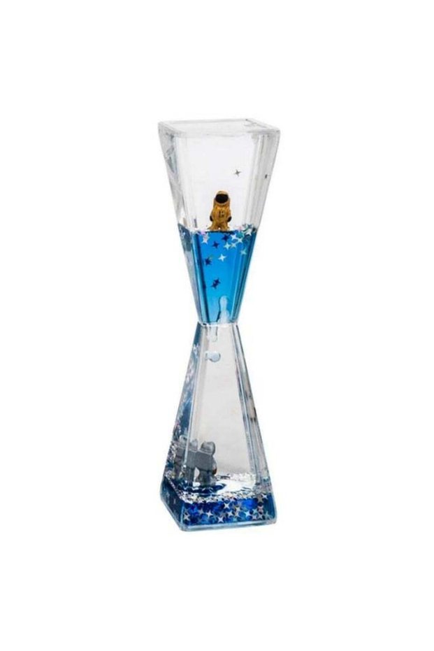 1Pcs Creative Spaceman Hourglass Timer with Liquid Quicksand for Home Office Desk Decor Cute Astron