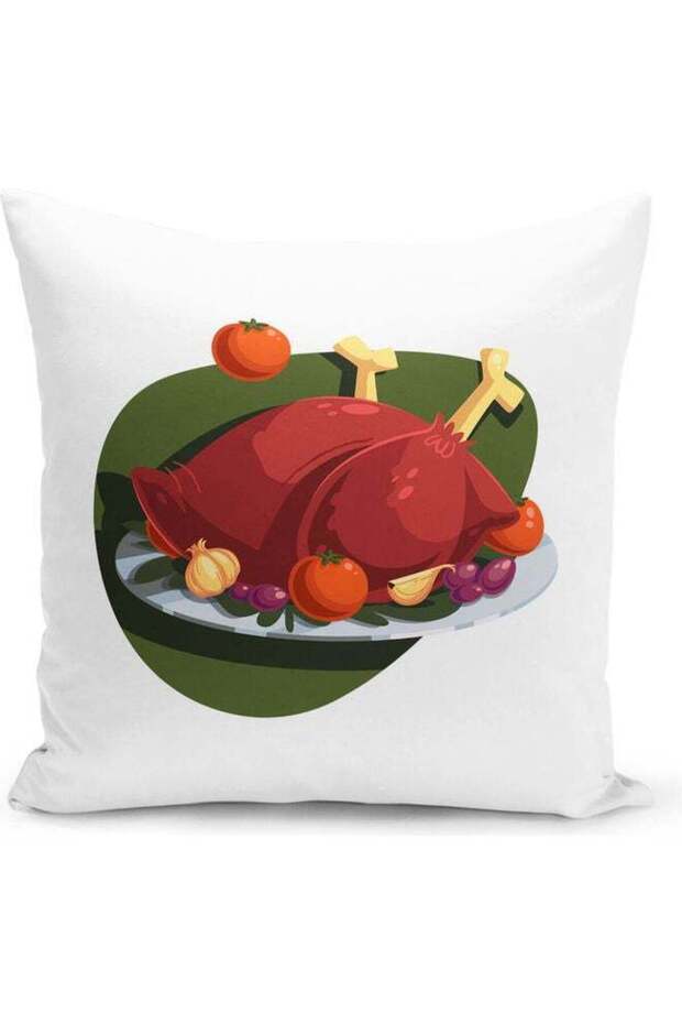 Turkey Decorative Throw Pillow White