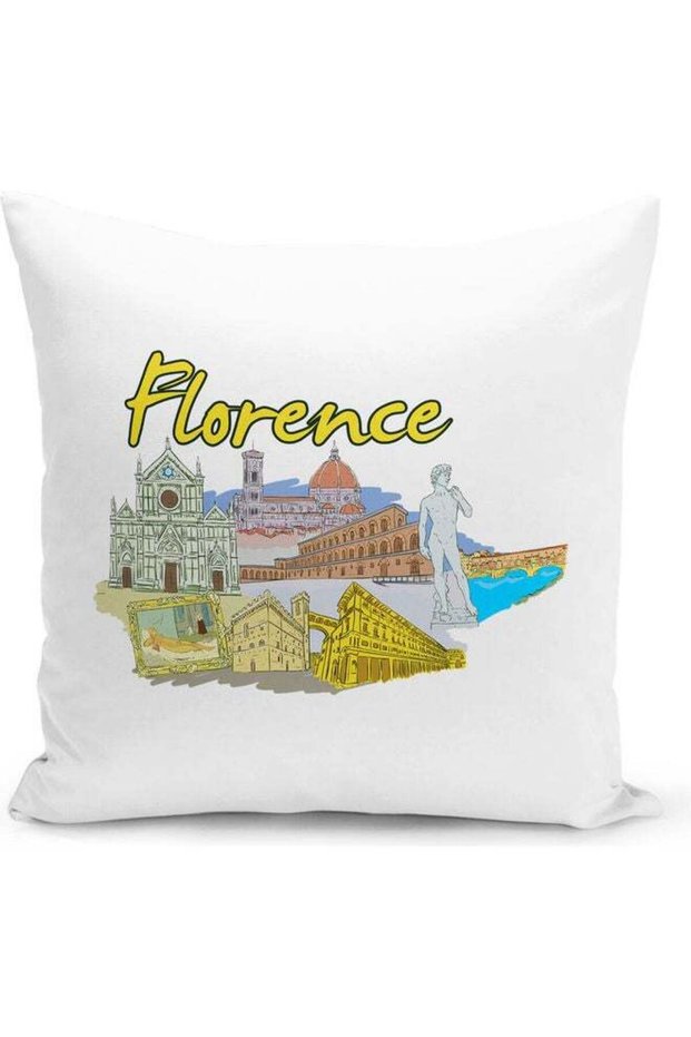 Florence Design Decorative Throw Pillow Multicolour