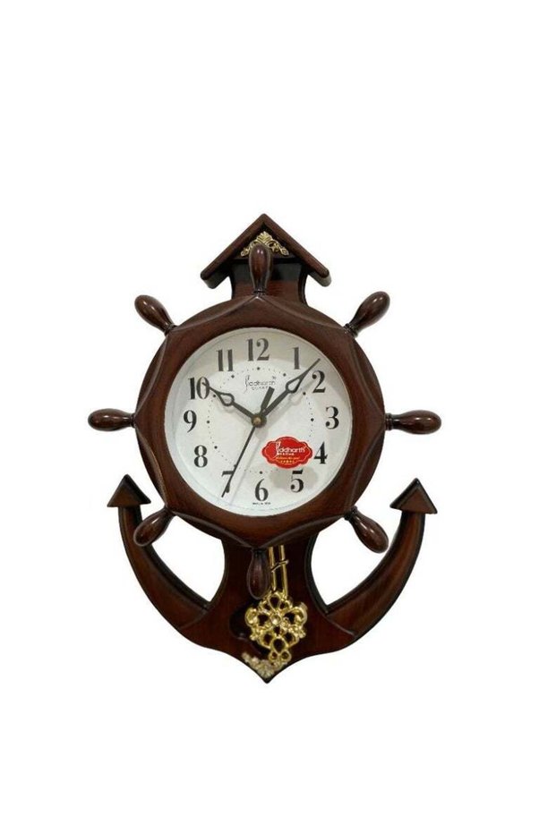 Clock Vintage Quartz Makers Ship Anchor Big Size Wall Clock