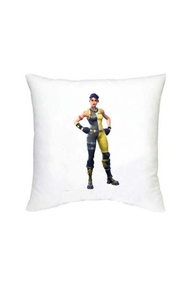 Fortnite Printed Decorative Cushion White/Beige/Yellow 16x16inch