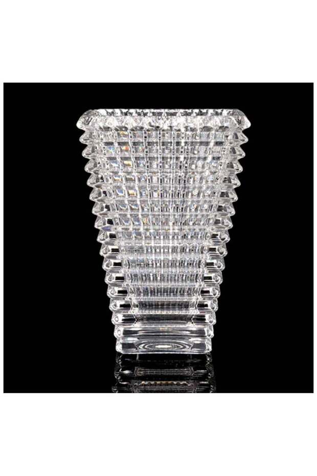 Clear Crystal vase with 10pcs Clear Vase Fillers | Modern Minimalist Design Flower Vase for Elegant