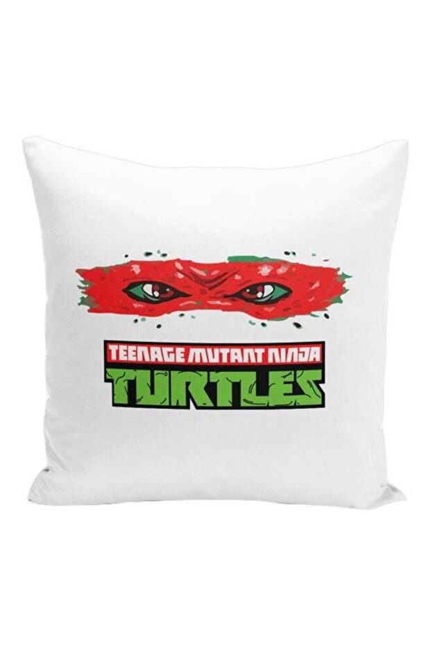 Teenage Mutant Ninja turtles Printed Decorative Pillow White/Red/Green 16x16inch