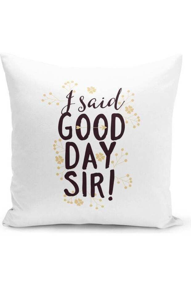 I Said Good Day Decorative Pillow Multicolour