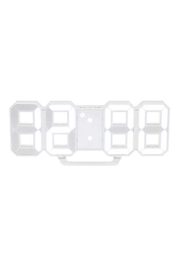 Multifunctional LED Digital Wall Clock 12H/24H Time Display With Alarm Plastic