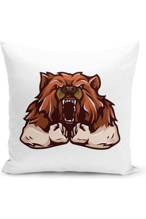 Racoon Mascot Design Decorative Pillow Multicolour
