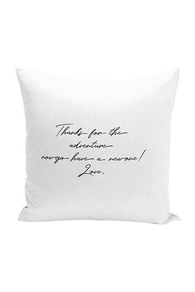 Love Quote Movie Up Decorative Throw Pillow Black/White 16 x 16inch