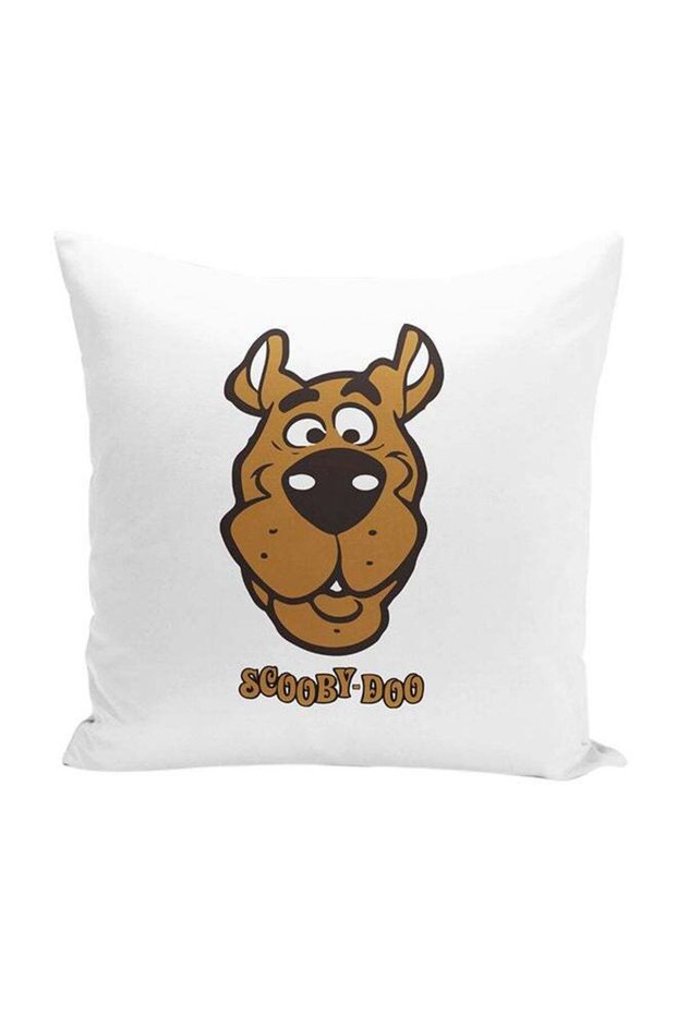 Scooby Doo Face Throw Pillow With Stuffing Multicolour 16x16inch