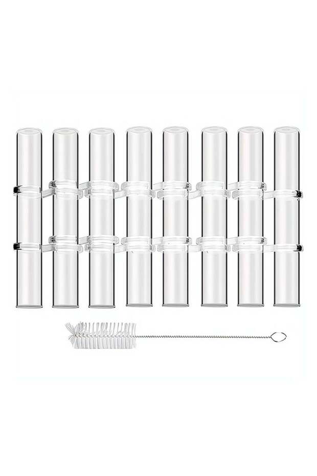 Elegant Hydroponic Glass Test Tube Vase for Desktop Plant Decor Unique Terrarium Planter 18X3CM