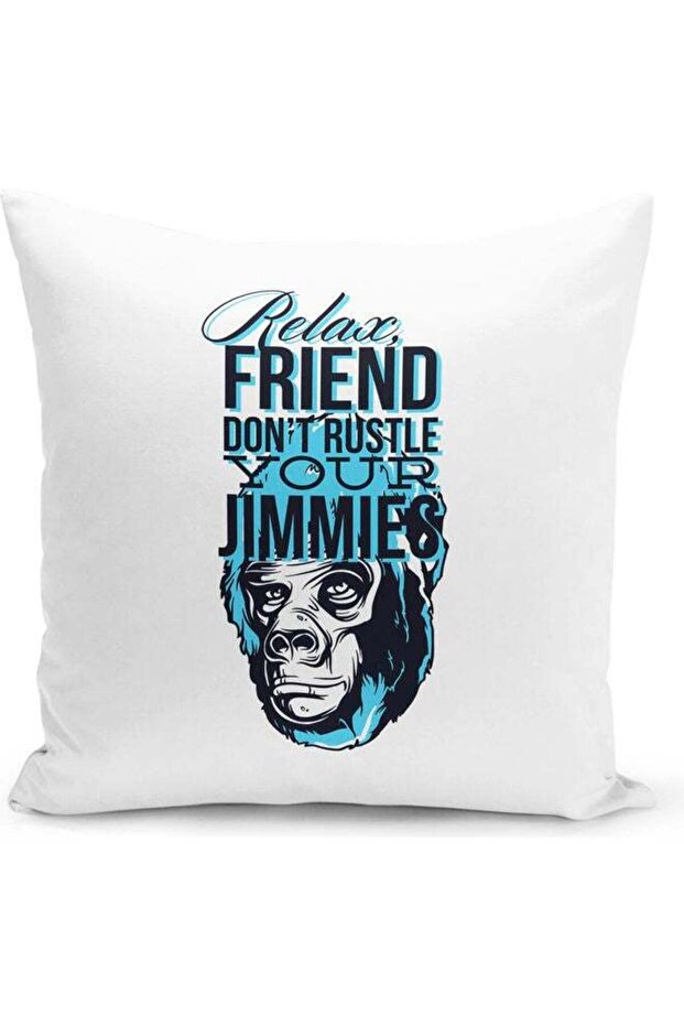 Rustle Jimmies Decorative Throw Pillow White/Blue