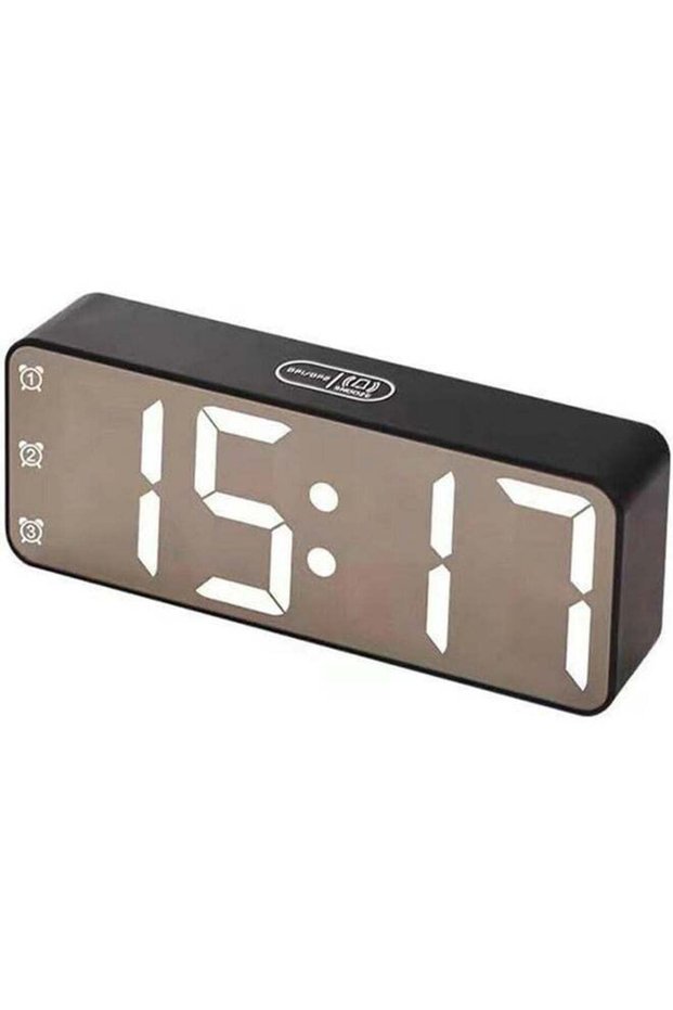 Nightlight LED Digital Alarm Clock, Creative Smart, Bedside Desk Table Electronic Clock, Rechargeab