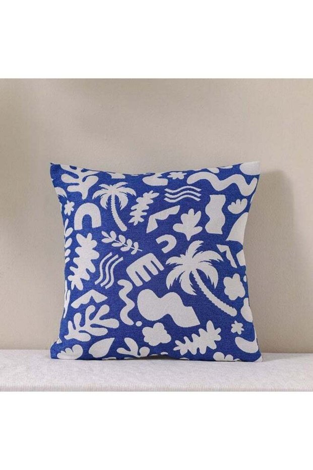 Woven Cushion | Patio Throw Pillow Garden Farmhouse Decor | Decorative Cushion For Outdoor Seating