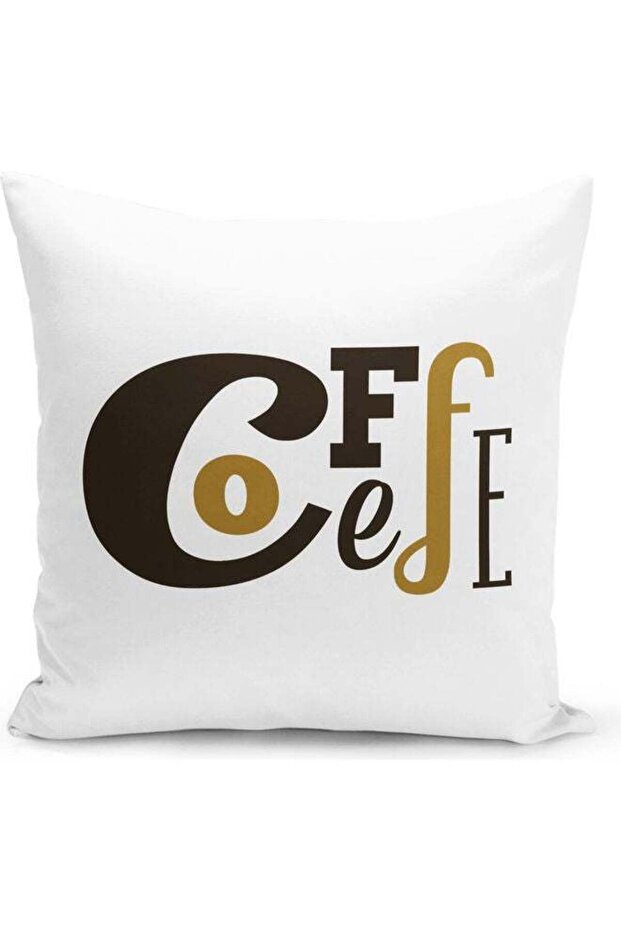 Coffee Art Decorative Throw Pillow White
