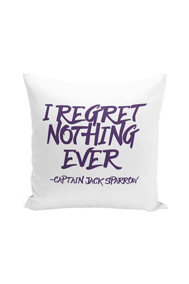 Pirates of the Caribbean Printed Decorative Pillow Purple/White 16x16inch