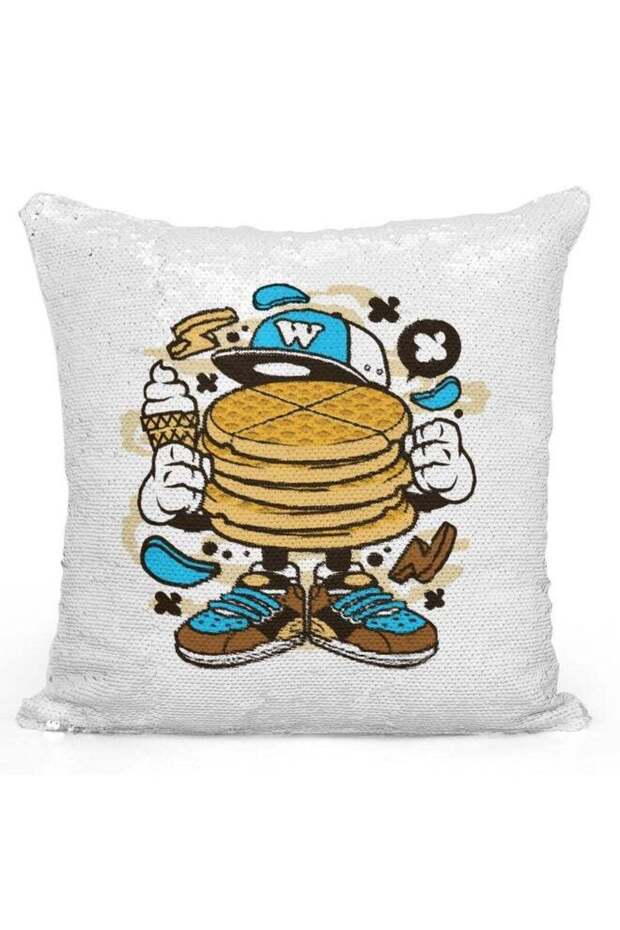 Decorative Waffles Throw Pillow Multicolour