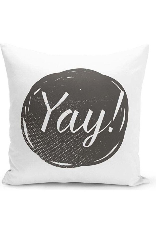 Yay Design Decorative Pillow White/Black