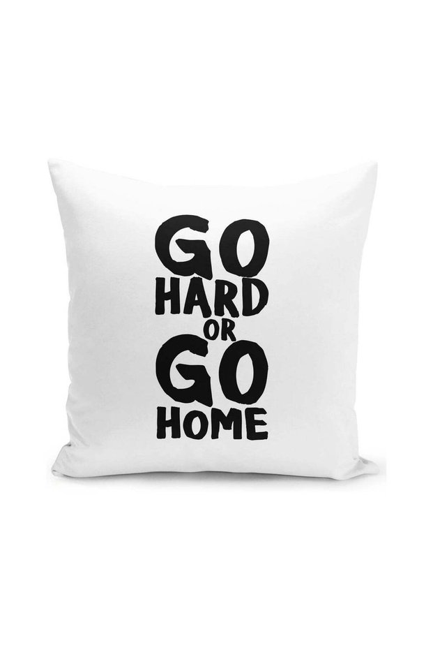 Go Hard Or Go Home Throw Pillow