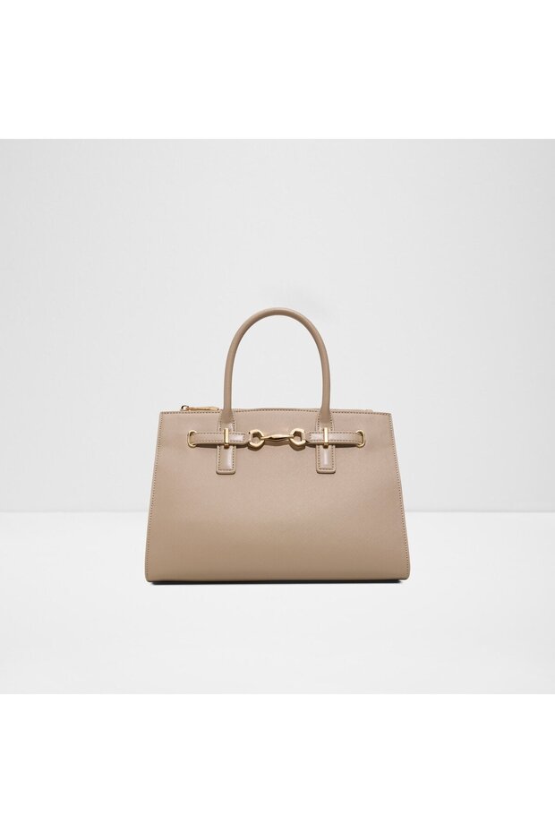 Evielyne Ladies Beige Satchel Bag