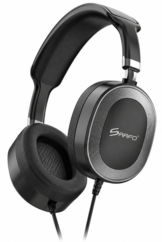 SF 0218 Type-C Wired Headphones with Microphone - Black