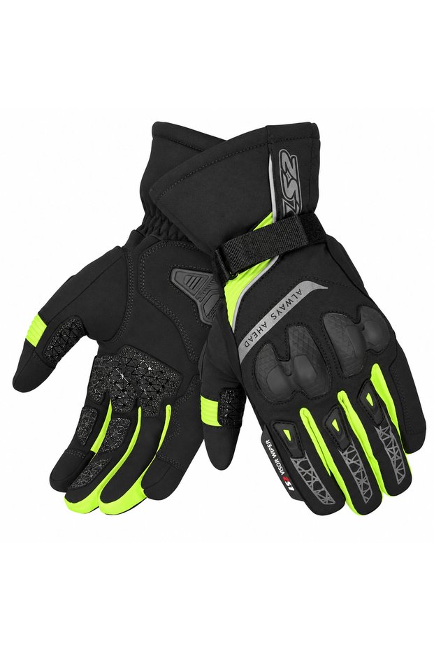 Snow Evo H2O Gloves Black-Neon Yellow