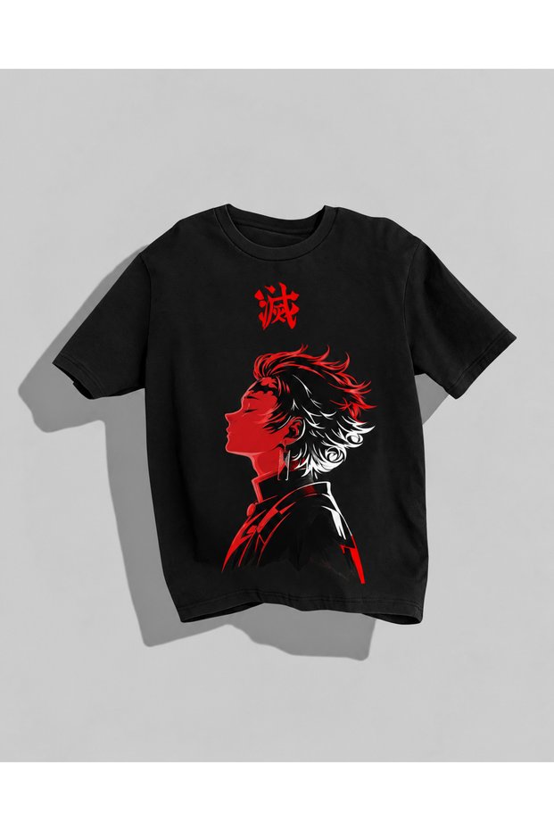 Yoriichi Tsugikuni Anime Printed Oversize T-Shirt Unisex