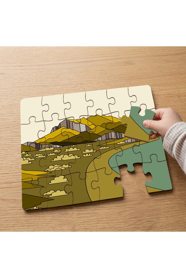 Mountains - 24 Piece Wooden Children's Puzzle with Landscape Design Mpk1143