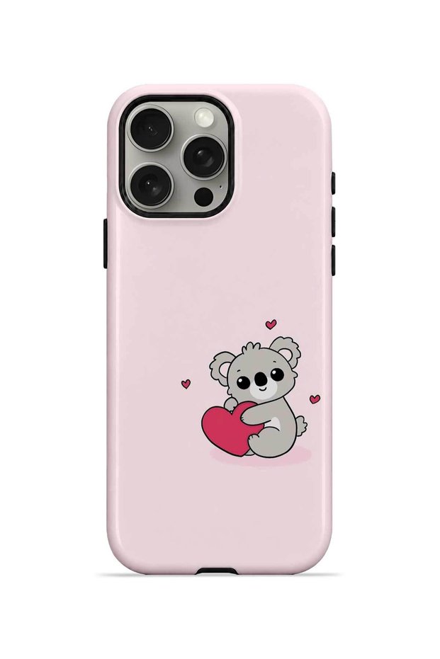 iPhone 15 Pro Max Vorian Magsafe Double Layer Heart Koala Case