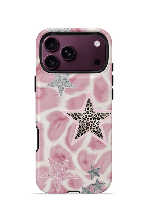 iPhone 18 Pro Vorian Double Layer Pink Satin Star Case