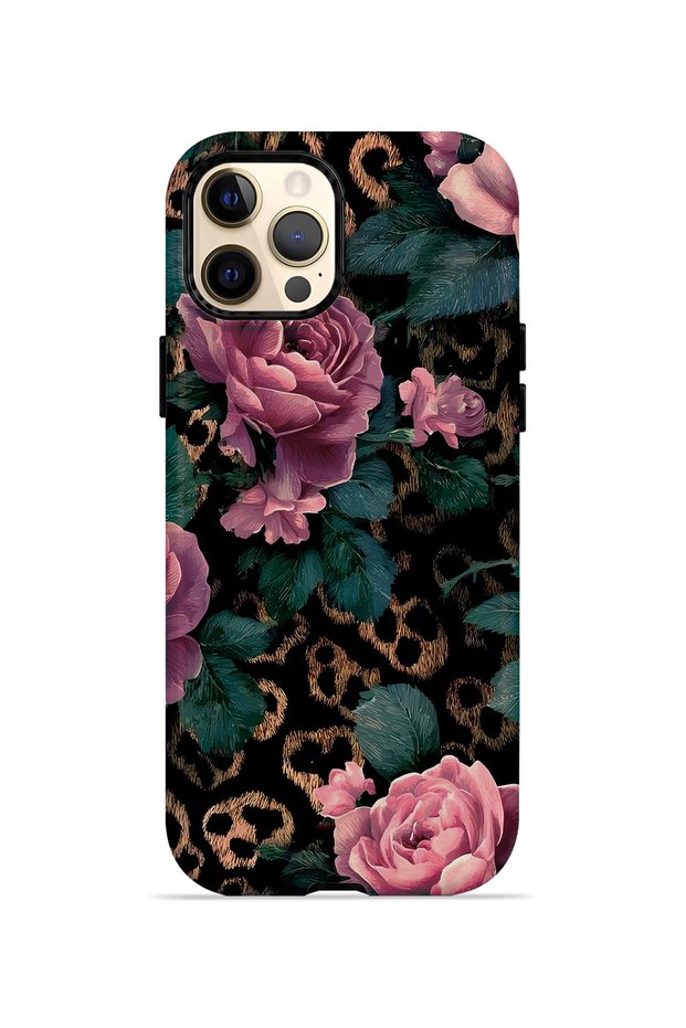 iPhone 12 Pro Vorian Magsafe Dual Layer Leopard Pink Rose Case