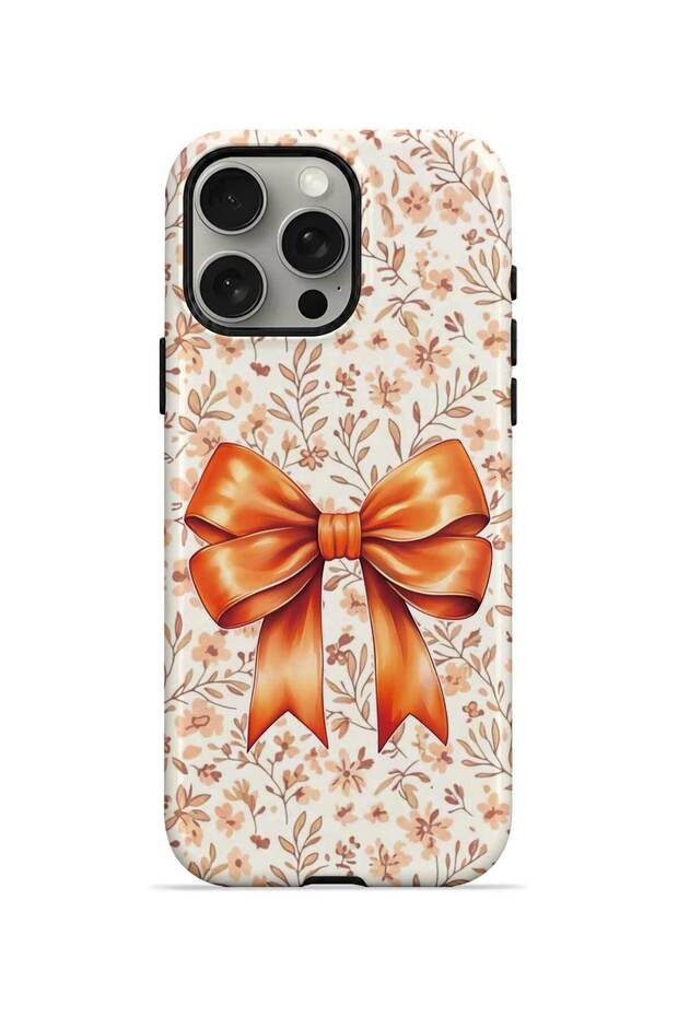 iPhone 15 Pro Max Vorian Magsafe Double Layer Autumn Floral Bow Case