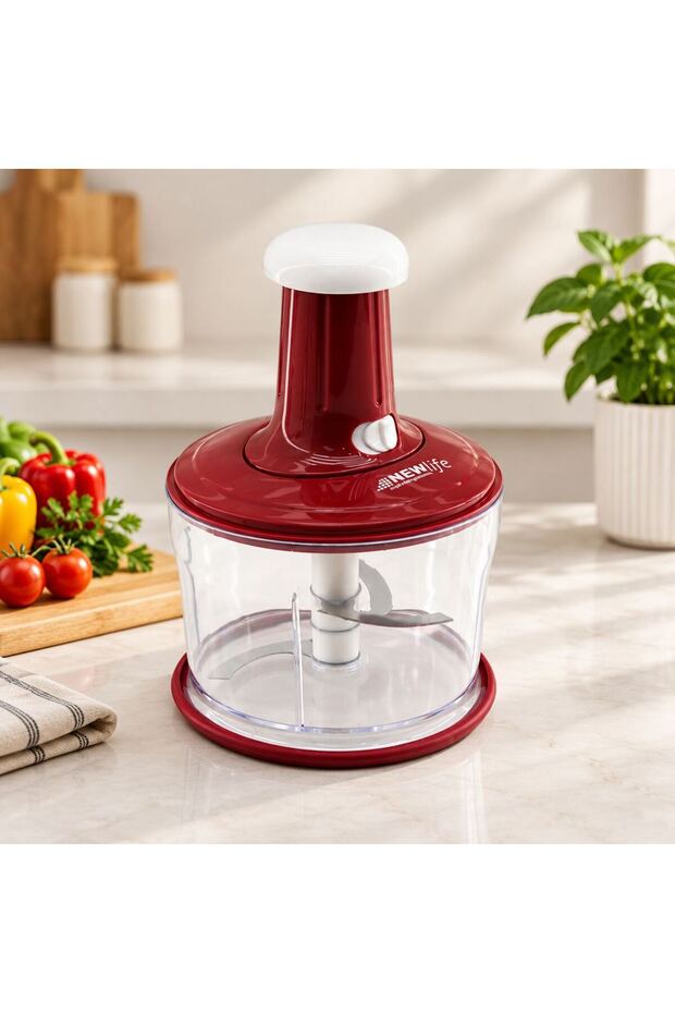 Practical 3-Blade Hand-Held Chopper