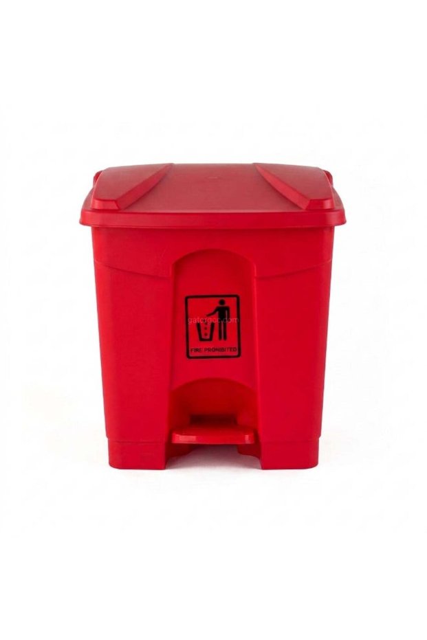 Plastic Waste Bin Dustbin for Kitchen 20L Red