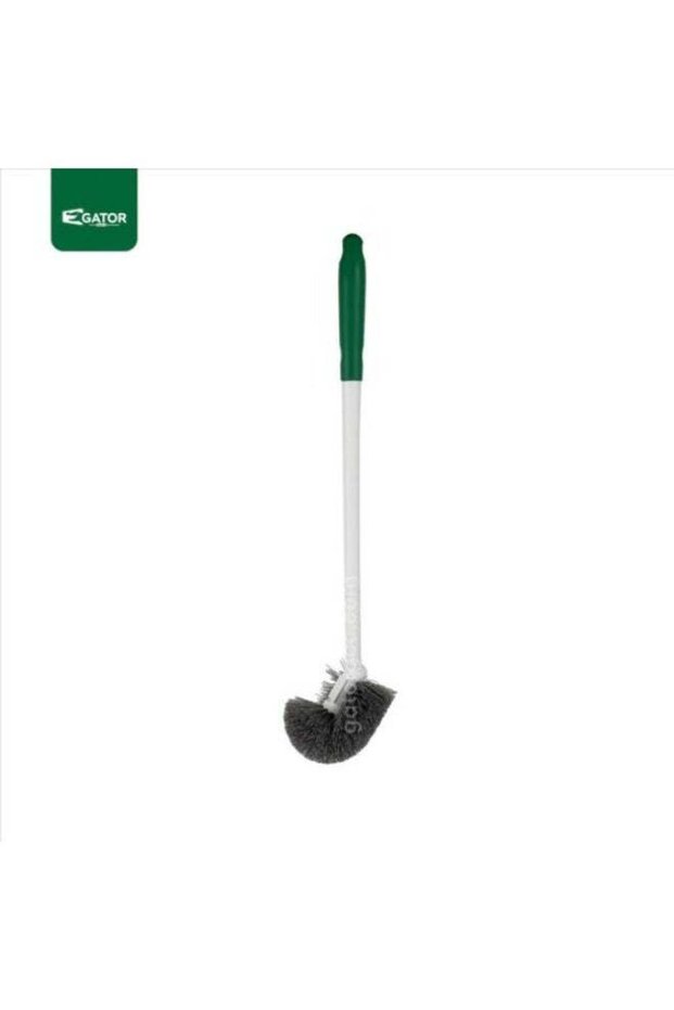 Replacement Toilet Brush Head Only with Hanging Hook 48cm Green and White