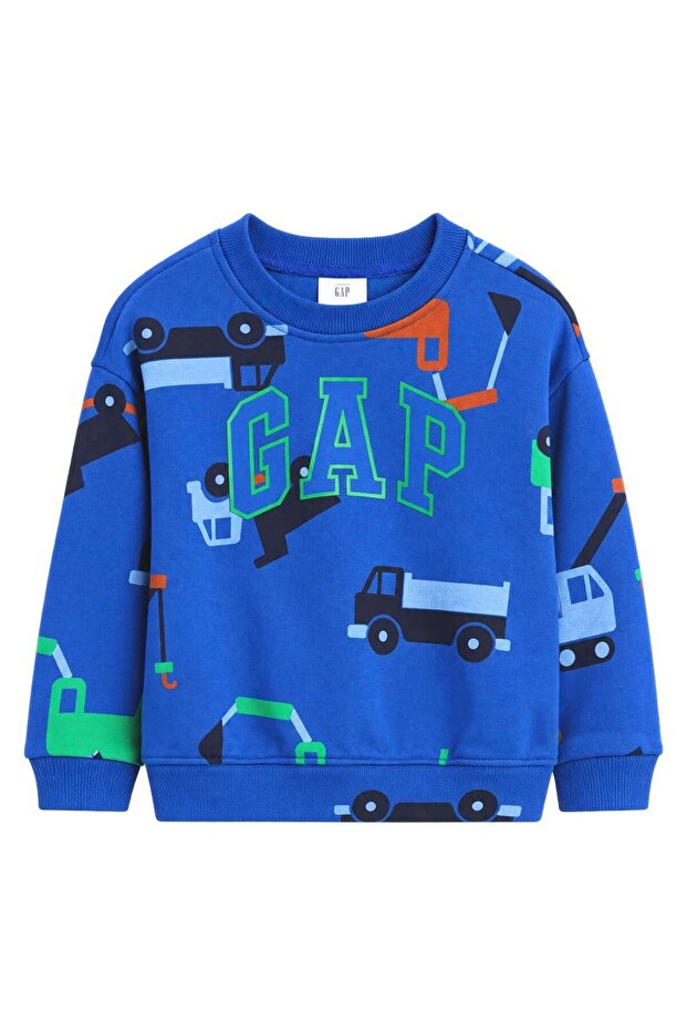 Gap Baby Boy Car Printed Sweatshirt Fs Truck
