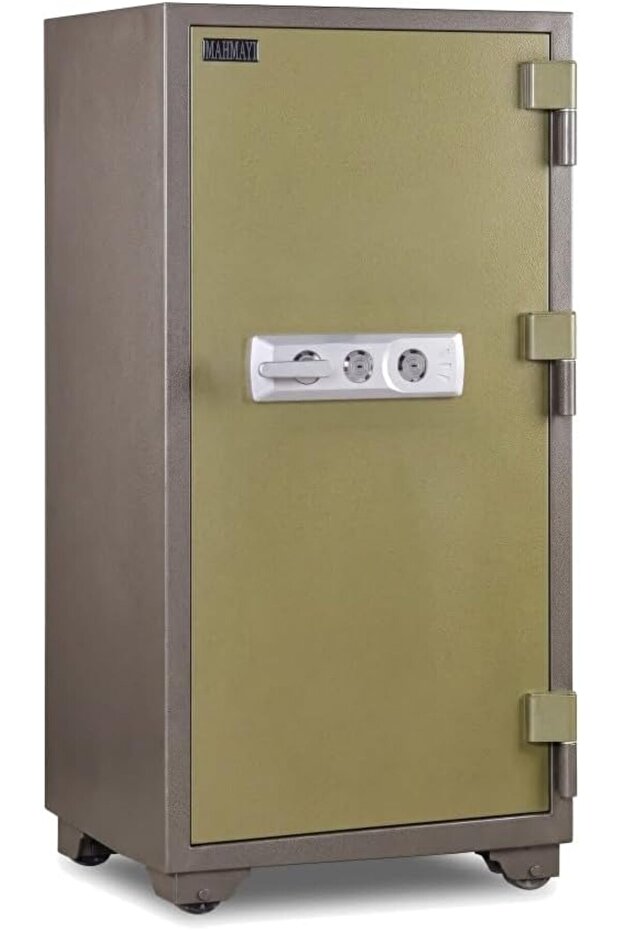 Fire Safe BS-K1400 Heavy Duty Security Safe Locker with Key Lock, Fire Resistant Safe for Home, Office, Bank, Business and Commercial Use - Grey