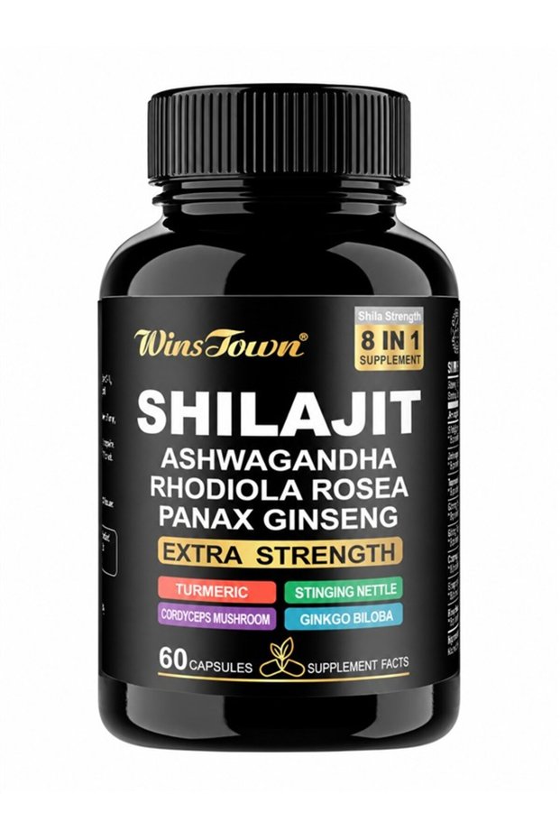 WinsTown Shilajit 8-in-1 Supplement, 60 Capsules