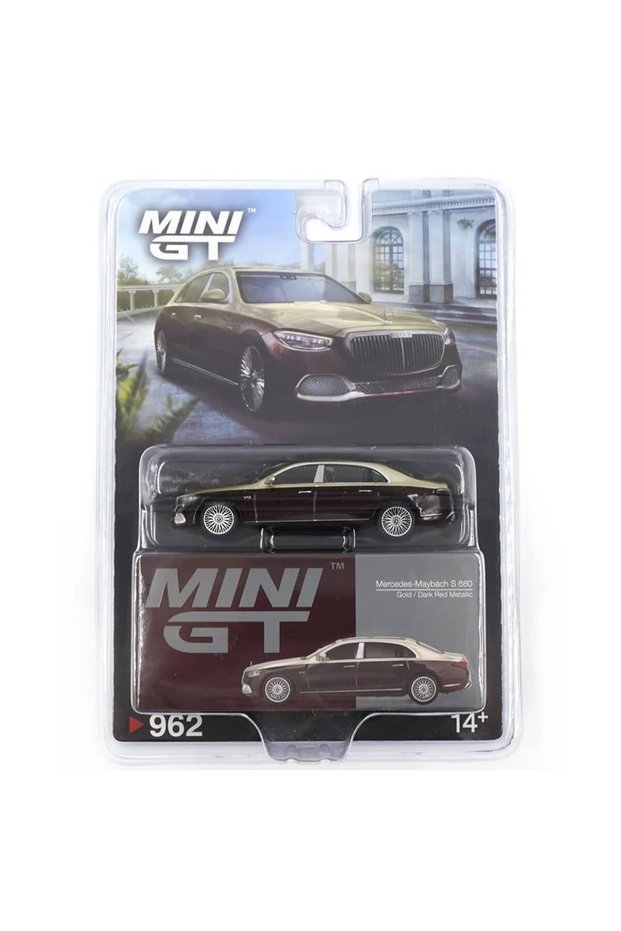 1/64 Mercedes-Maybach S680 Gold / Dark Red Metallic (Blister Package)