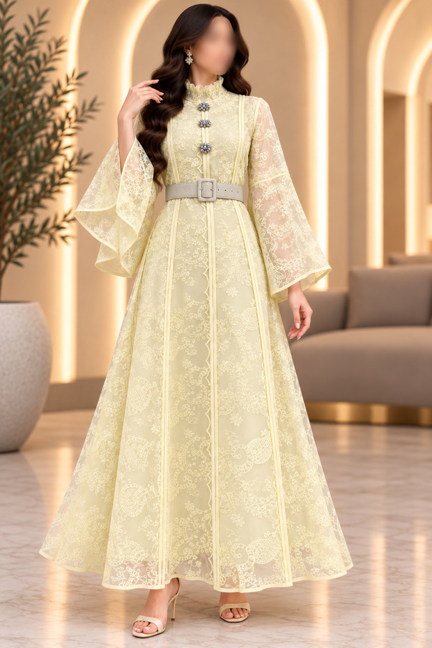 Women's Lace Turkish Robe