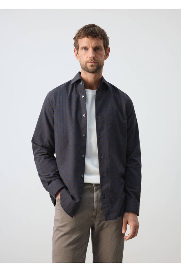 %100 pamuklu slim fit gömlek