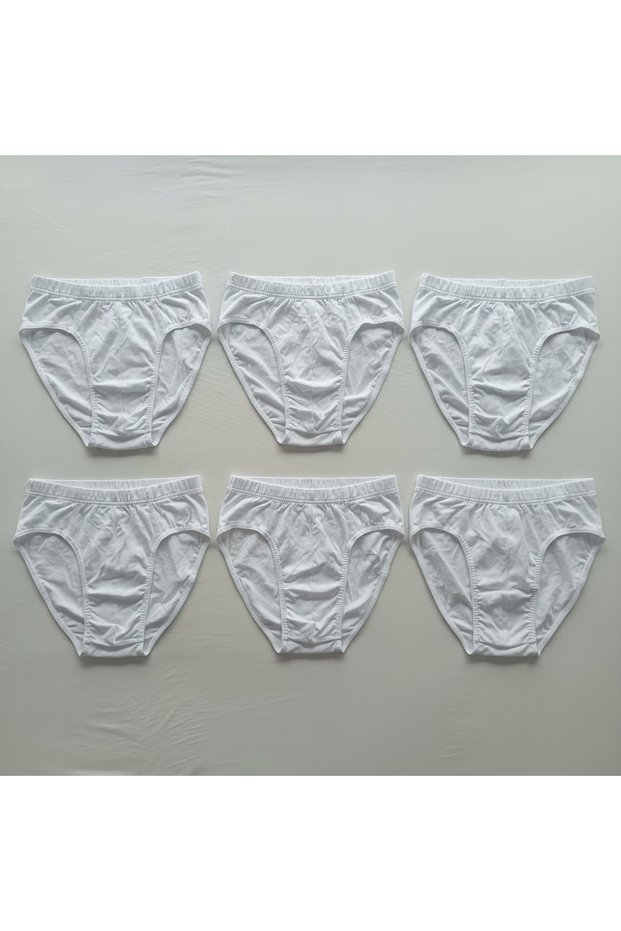Young Men's Cotton 6 Pack White Color Slip Bb2844