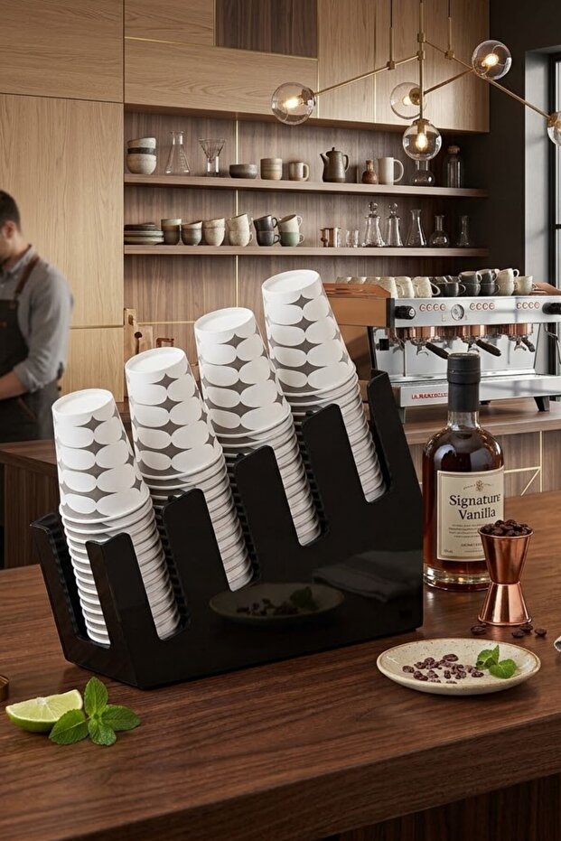 Plastic Cardboard Cup Stand, 38.6X29.5X45 cm Cafe, Restaurant, Hotel