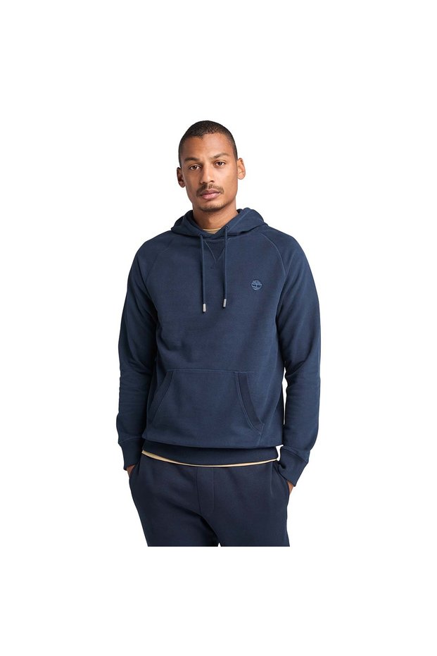 Exeter River Loopback Men's Navy Blue Hooded Sweatshirt