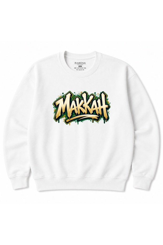 Makkah Urban Graffiti Lettering Graphic Sweatshirt