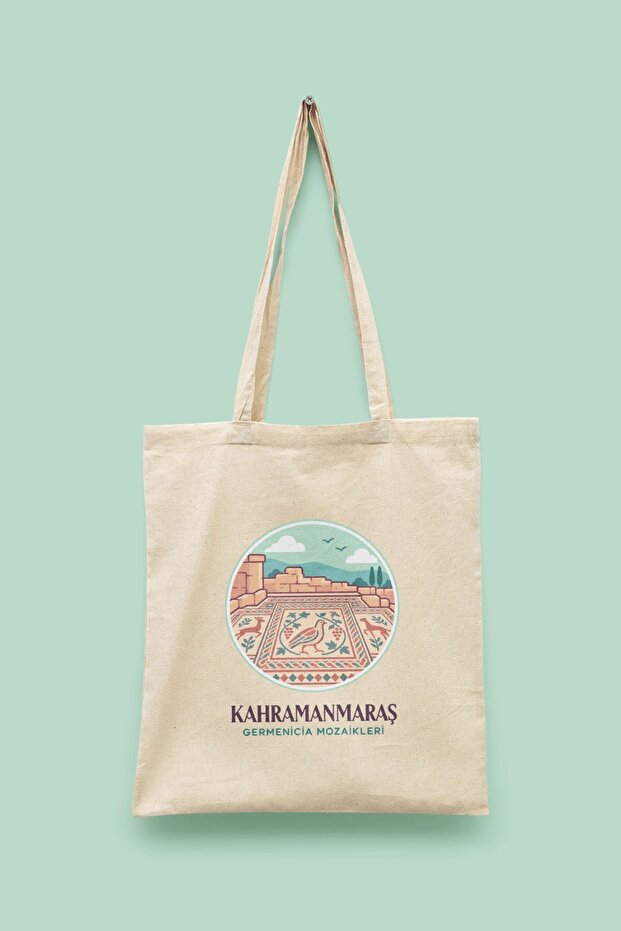 Germenicia Mosaics - Kahramanmaraş Turkey Series Tote Bag Printed Cloth Bag
